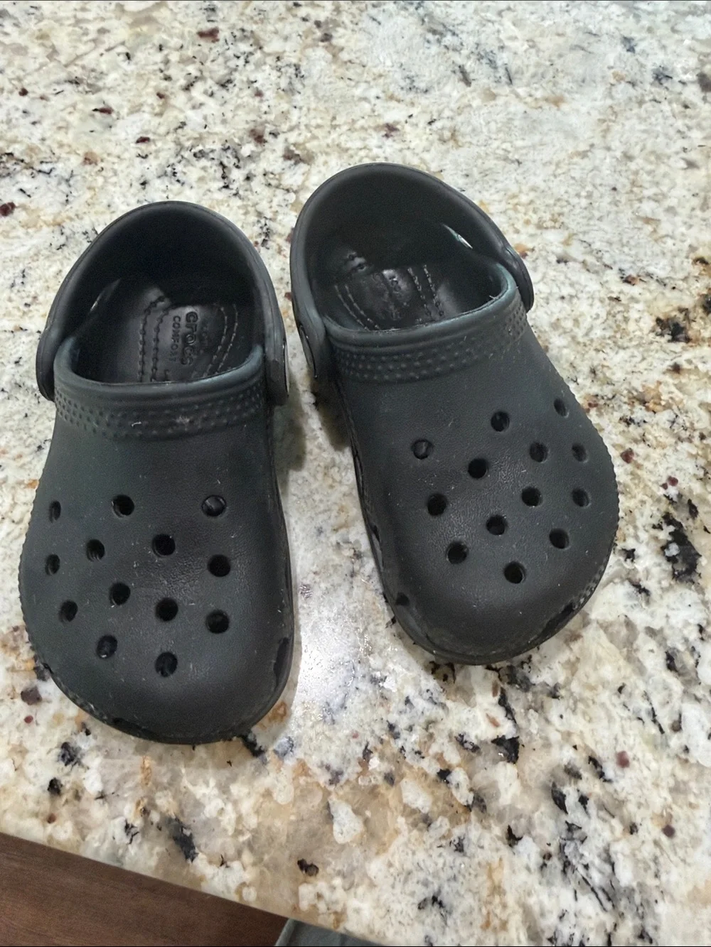 CROCS Kids Black Classic Clog Sandals